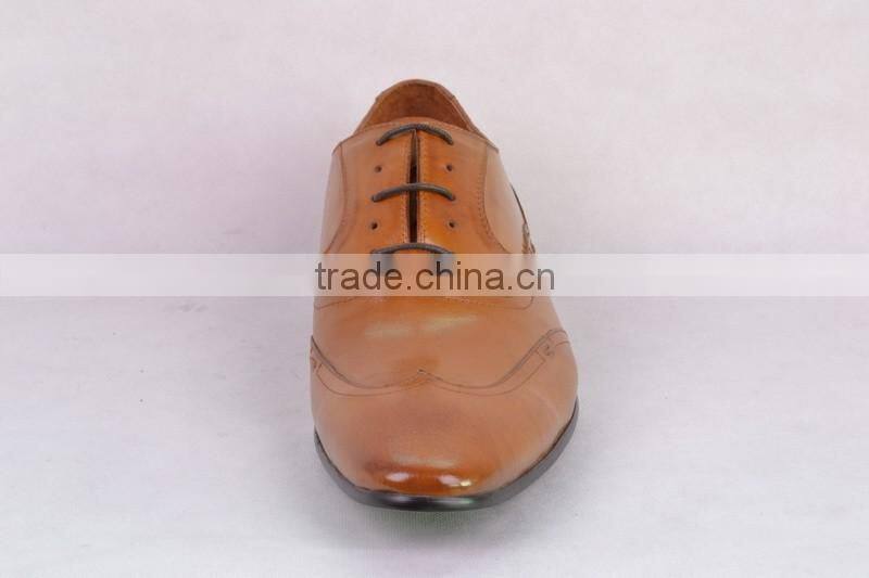 Classic flat dress genuine leather lace up men oxford shoes 2016