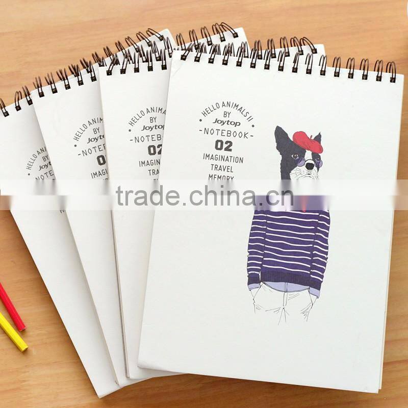 spiral banding woodfree paper notebook