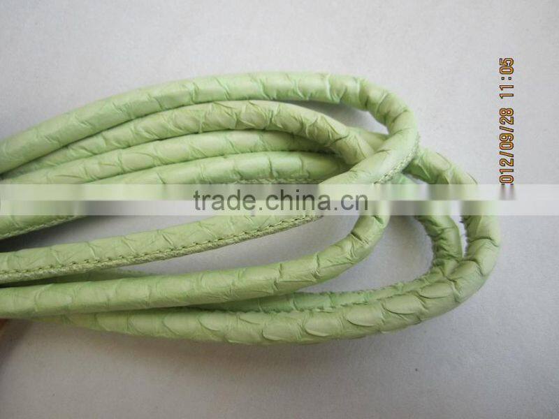 3mm,4mm,5mm,6mm,7mm genuine snakeskin leather cord string for jewelry