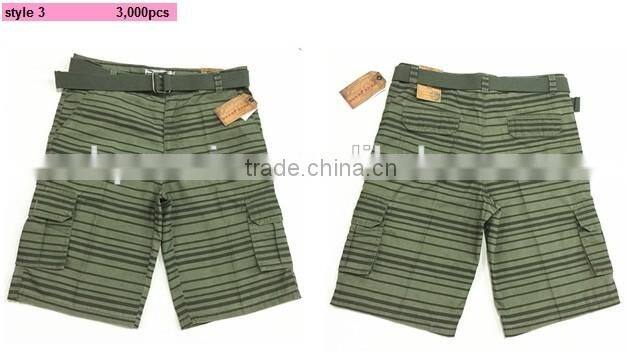 Men's belted cargo shorts