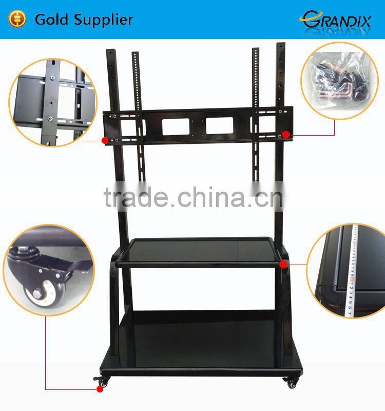 Vertical rotation movable TV Cart tv mounting bracket
