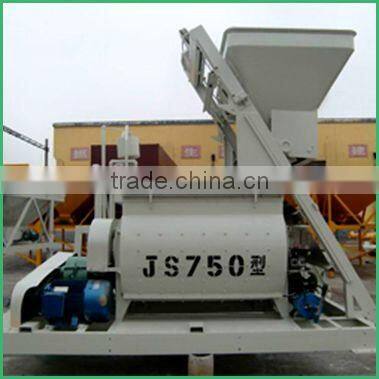 twin-shaft concrete mixer JS1000 for sale with Pneumatic motor