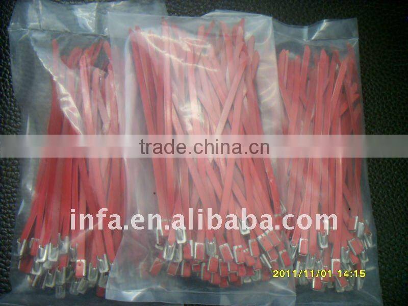 PVC Coated Stainless Steel banding Strap 304