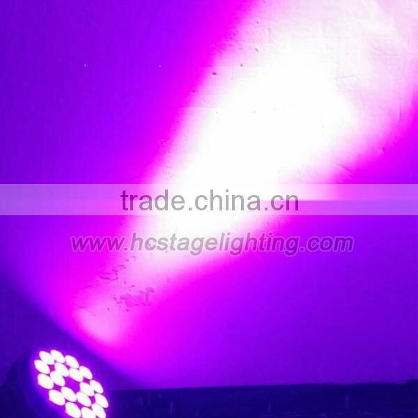 Hot sales DMX RGBW 18pcs 10w 4 in 1 flat led par light rgbw