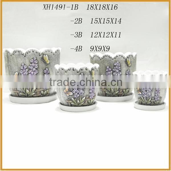 Newest design hot sale china custom lavender flower pot