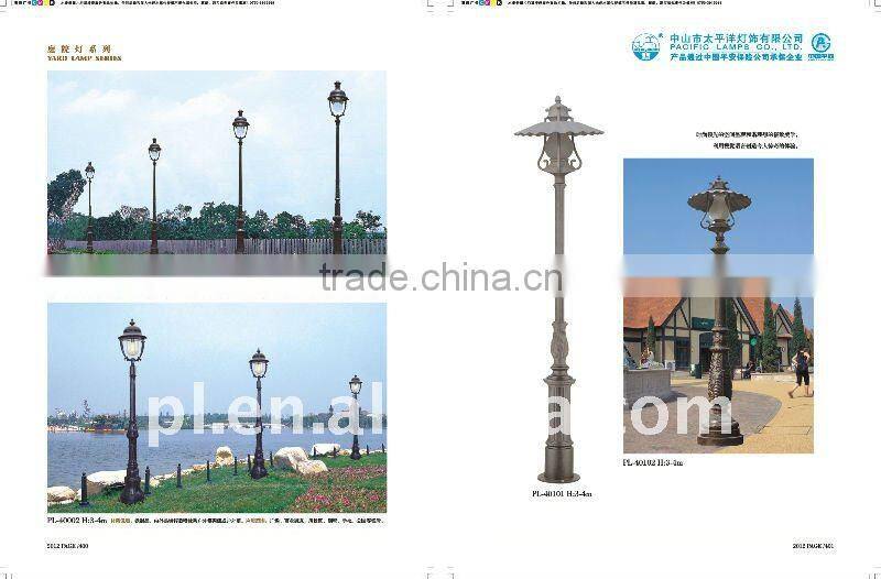 Outdoor LED garden lamp with steel or aluminum material