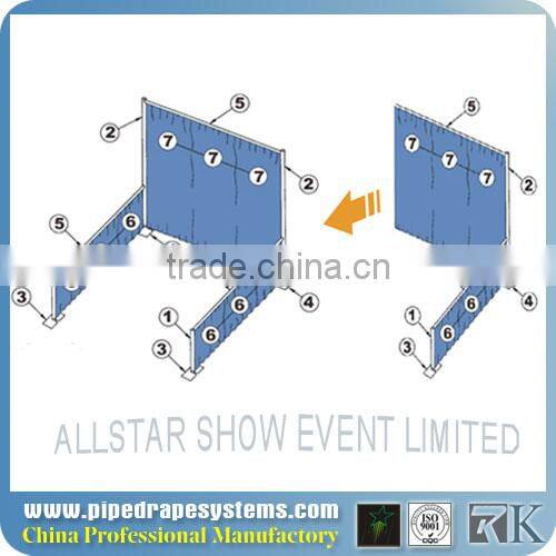Wholesale RK new design portable Pipe and drape trade show booth exhibition display for sale