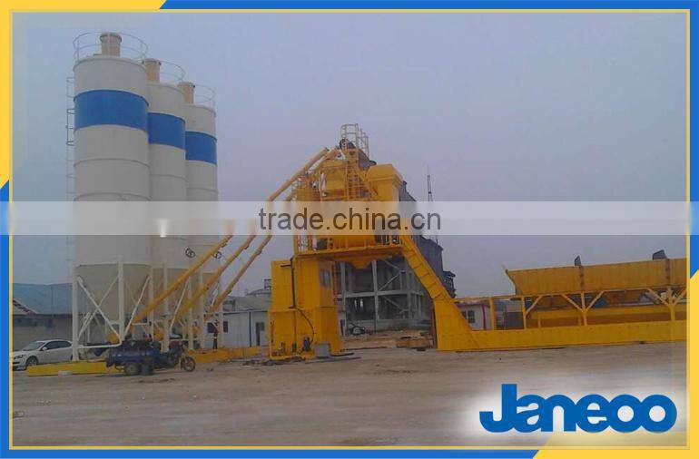 HZS100D Foundation free mini cement plant for sale
