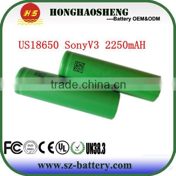 2250mah US 18650 For Sony V3 battery