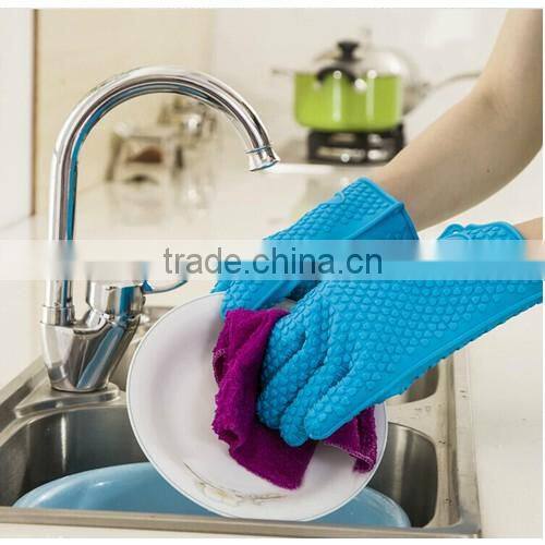 factory sell Kitchen gloves silicone cooking gloves silicone bbq baking gloves