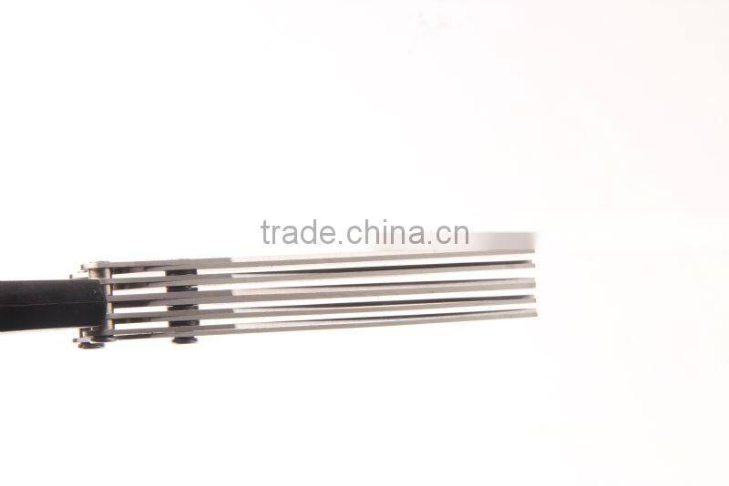 multi blade soft grip onion kitchen scissors