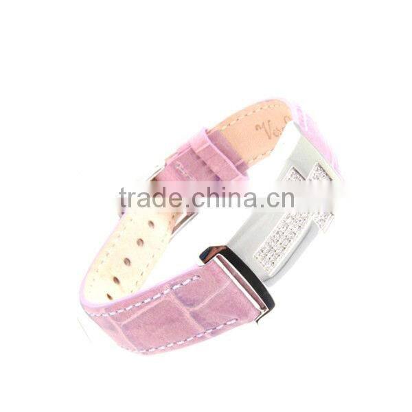 Personality cross bracelet PU leather material bangles leather wrap bracelet