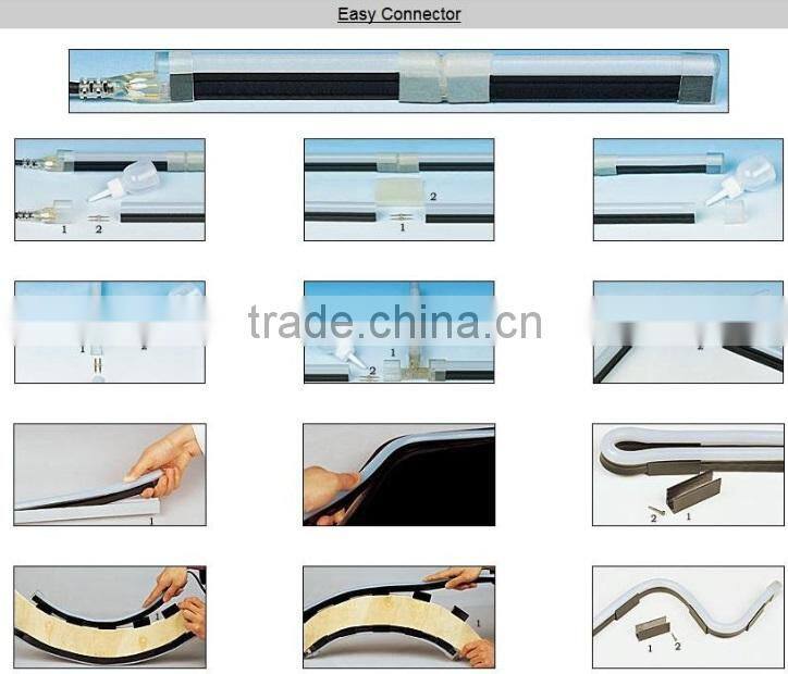 150' spool 12v hotsale green mini led neon flex rope lights 8*16mm for outdoor decoration