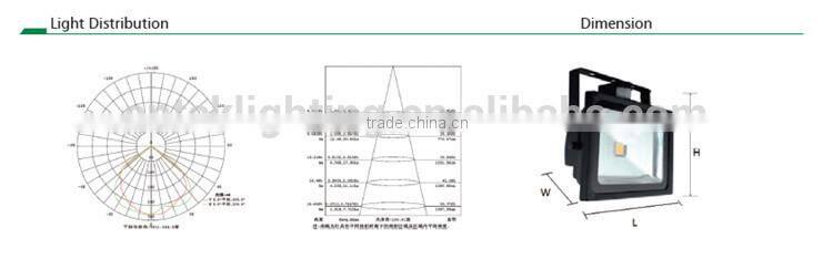 High brightless lower power warm white LED Floodlight with PIR Sensor 10W SAA