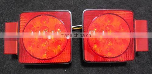 Square LED Trailer Light Tail Light STOP/TURN/TAIL for trailers over 80"