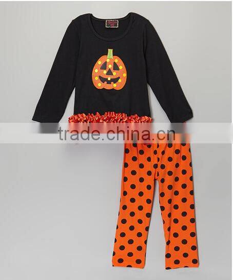 china Wholesale Christmas tree printing little girls boutique remake clothing sets fall winter clothing baby girls