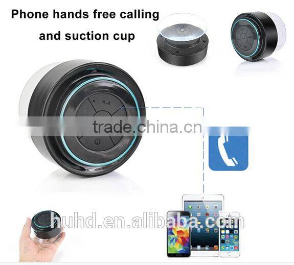 New Product Wireless Portable Speaker Waterproof Shower Speaker With Suction Cup