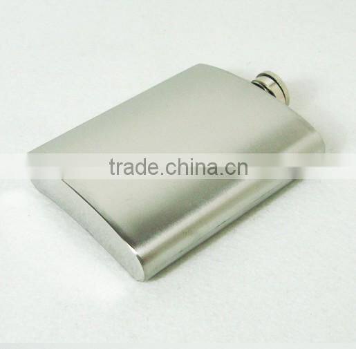 7oz stainless steel liquor hip flask with logo