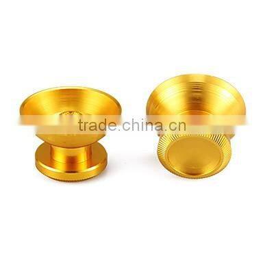 Aluminium Alloy Controller Replacement Parts For Playstation 4 Metal Gold Grip Thumb Grips Gold Chrome Grip for Sony PS4