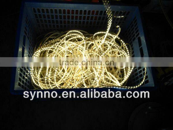 4.8w/m 100m/roll SMD3528 red led colorful rope lighting RGB rubber strip party lamps/lighting outdoor lowes lights