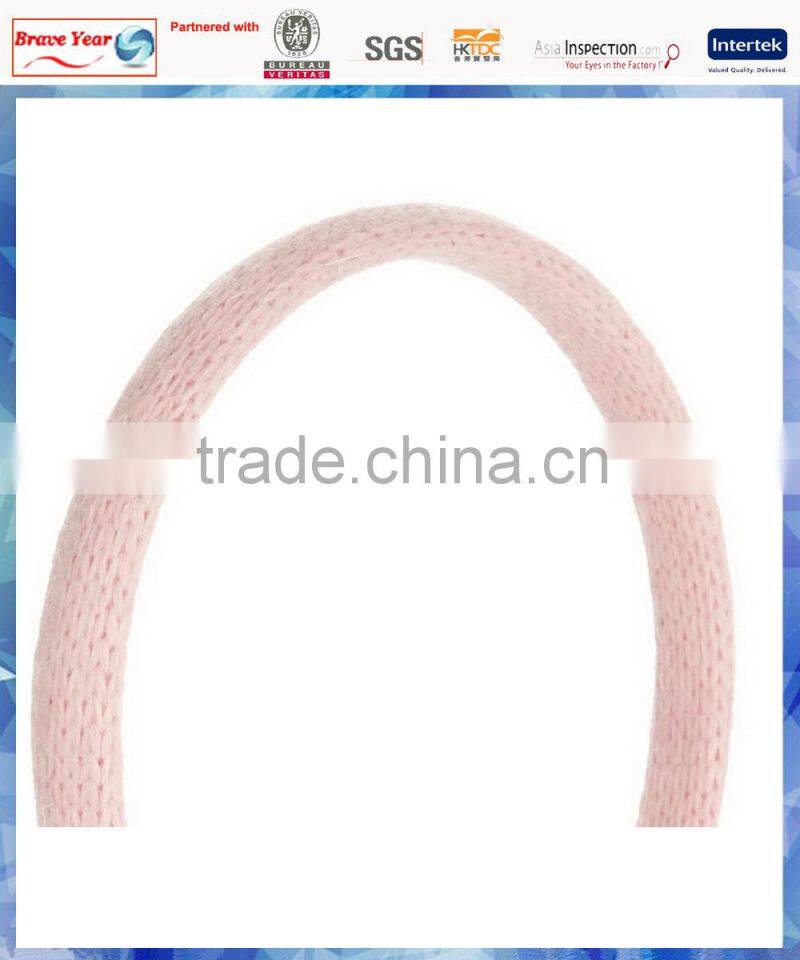 fluffy bunny knitted kids winter earmuffs with glitter nose and 3D ears