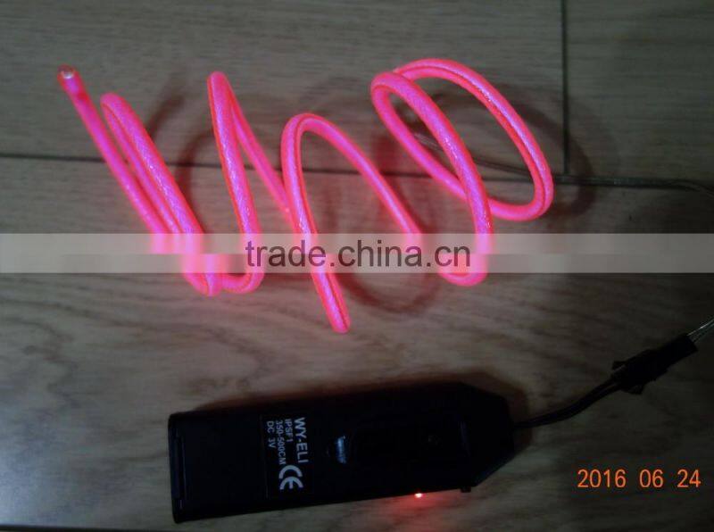 Super pull"Polar light 3"5.0mm el wire +Steel wire 0.55mmX2PCS +Nylon weaves the network