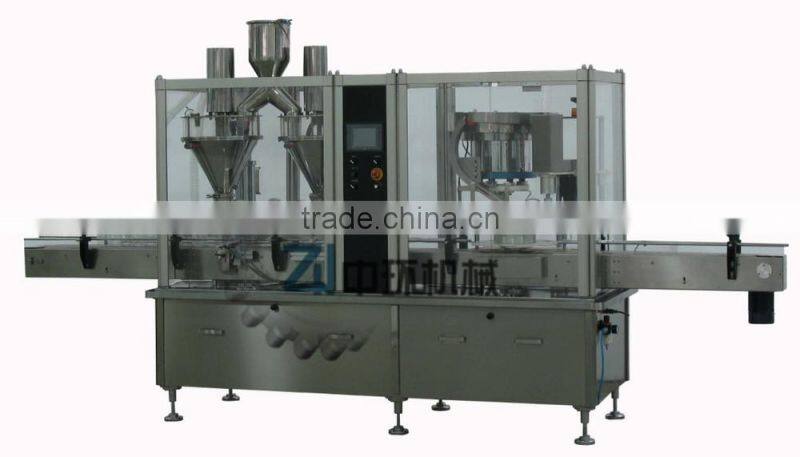 ZHF30-2 Automatic Powder Filling & Capping Machine for cans