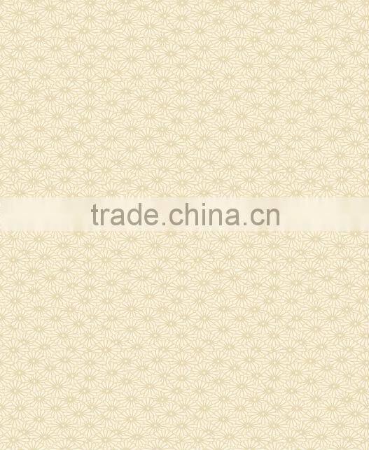 Modern hotel wall covering with floral pattern