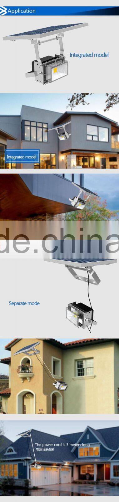 Smart Time Microwave Control 12V 10W 15W Outdoor IP65 Waterproof Sensor Solar LED Flood Light