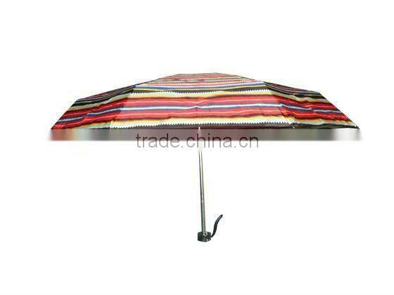 stripe mini super light windproof folding umbrella