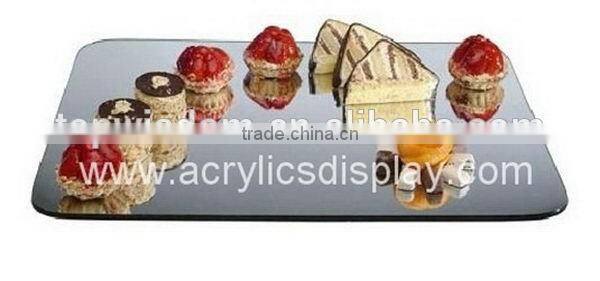 Cheap promotional round acrylic serving trays