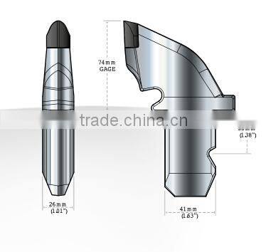 55# radial cutter mining tools picks used in trona potash and coal