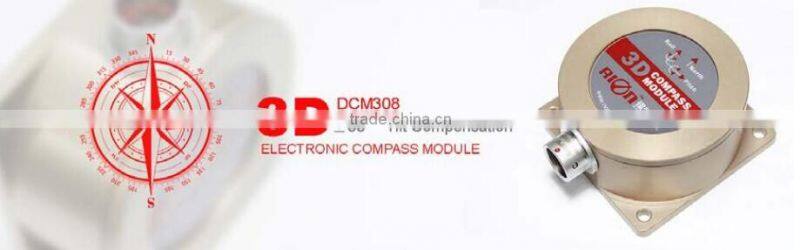 DCM308B Triaxial Electronic Compass Magnetic Field Sensor Low cost Compass Systems Heading 0.5deg Dip Angle +/-90deg