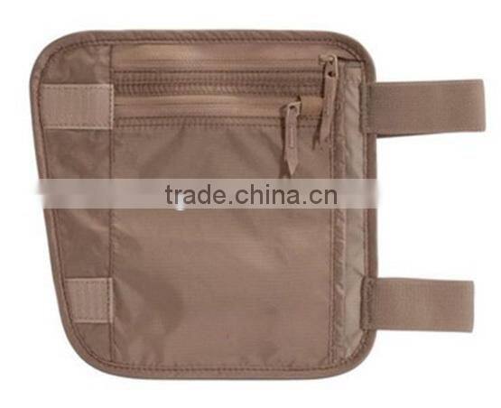 Rfid Zipper Travel Gear Undercover Leg Wallet