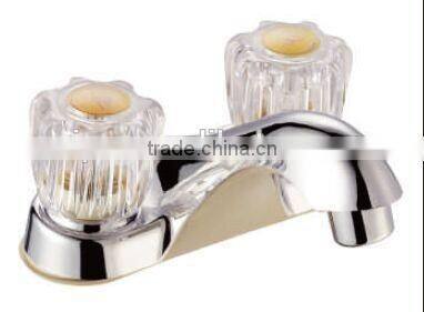 north america four inch two crystal handle centerset Basin Faucet