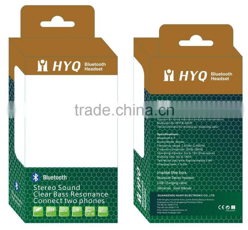 New coming private mold magnet metal earbuds sport bluetooth earphone