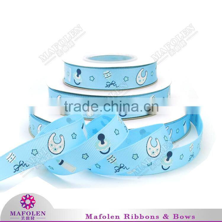 Popular new design competitive price cartoon grosgrain printed ribbon