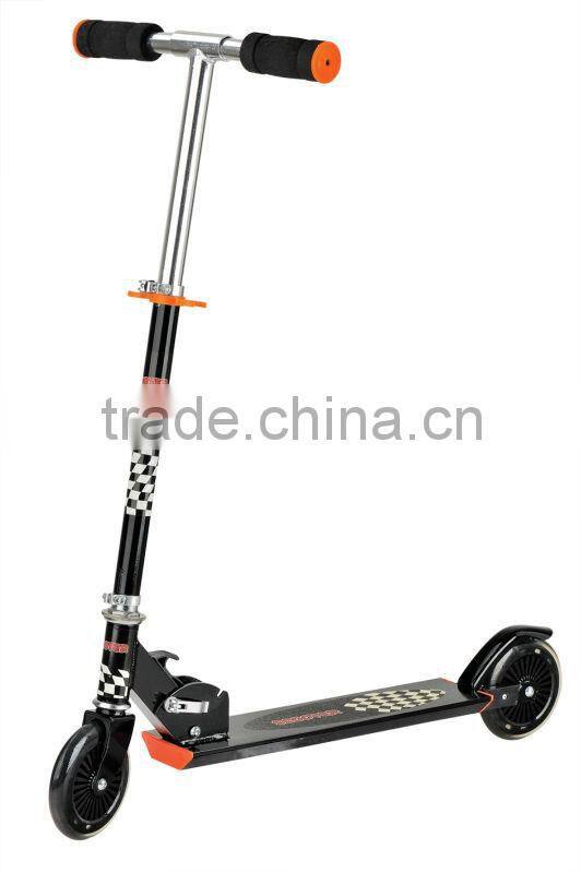 ZHEJIANG MINGBANG 2015 new adult kid iron/aluminum push scooter with 2 flashing wheels new design for children's day gift