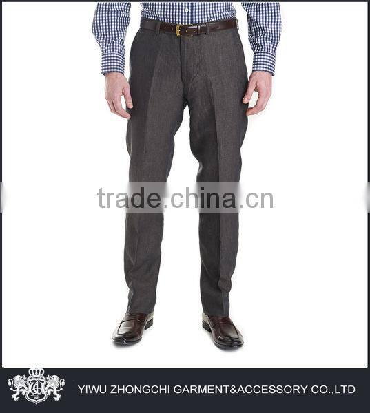 yarn dyed black mens linen pant