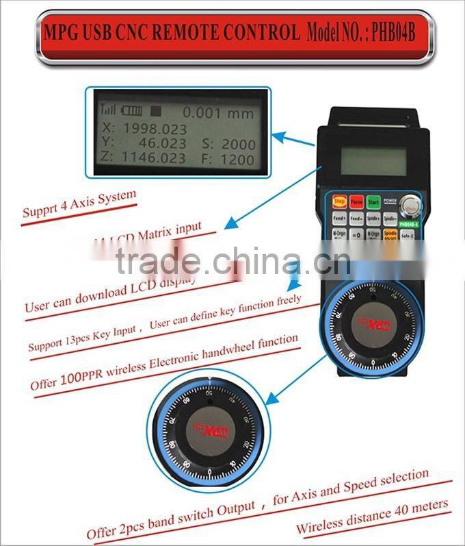 6 Axis programmable CNC Wireless USB hand wheel PHB04B-6