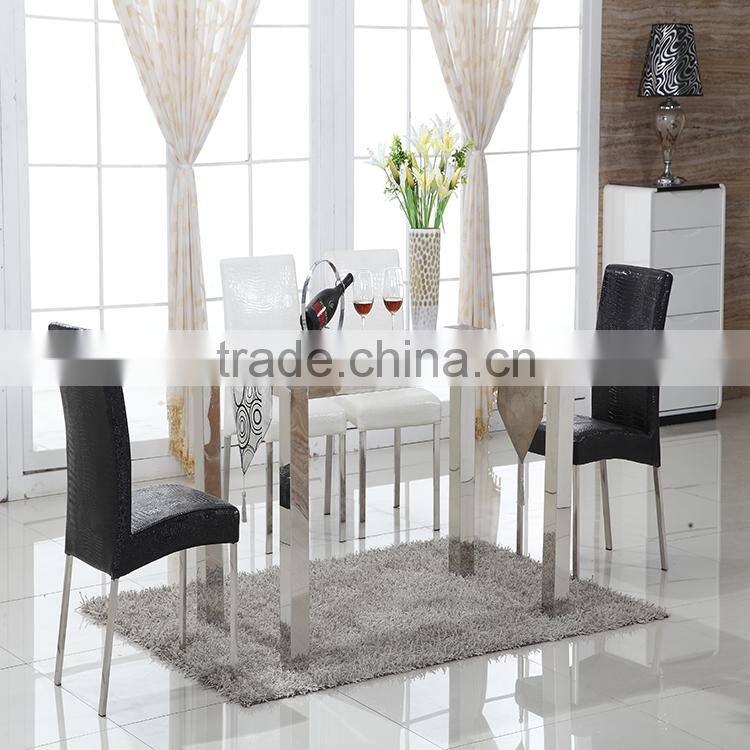 Foshan metal dining room tables furniture modern
