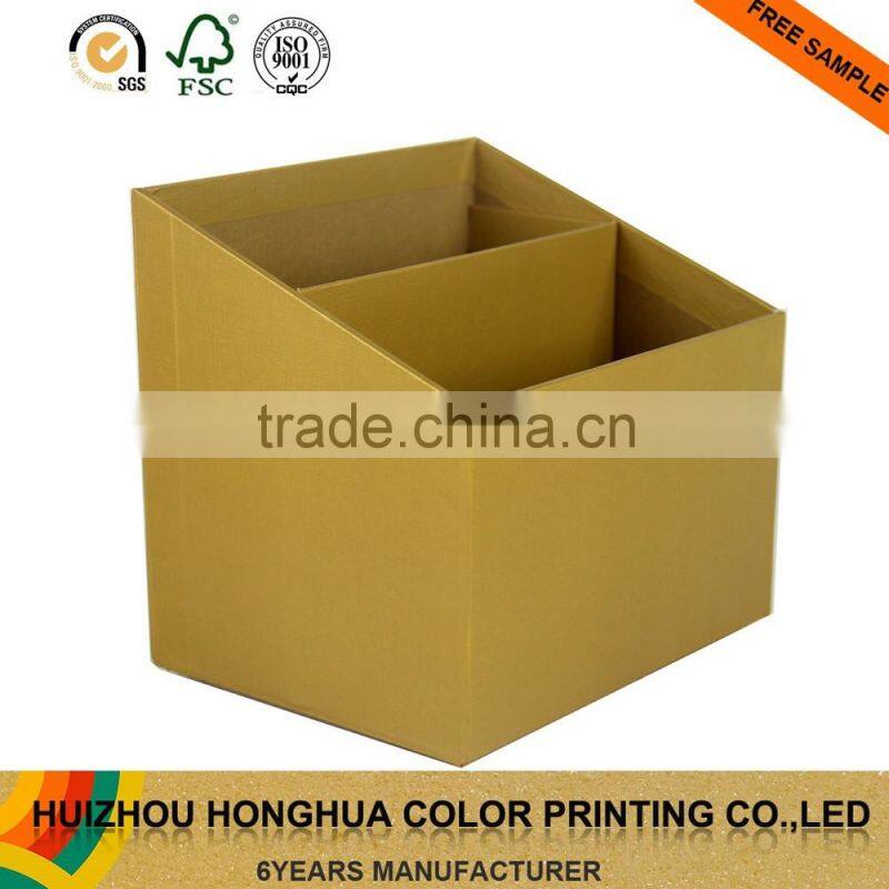 Wholesale Paper Cardboard Divided Pencil Holder for Desk Organizer