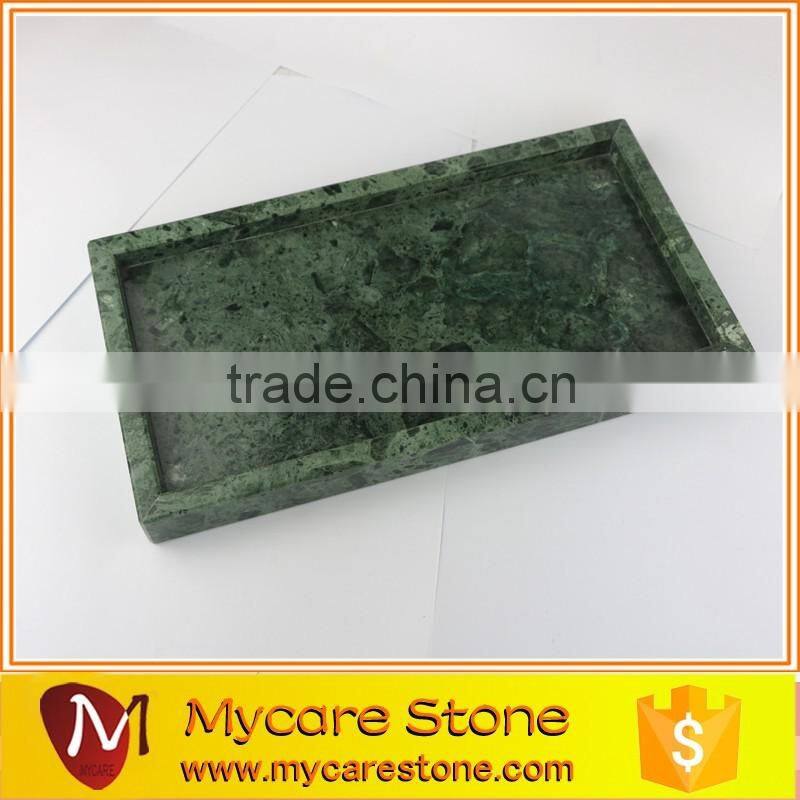 30x16x3cm honed natural nero marquina black marble tray