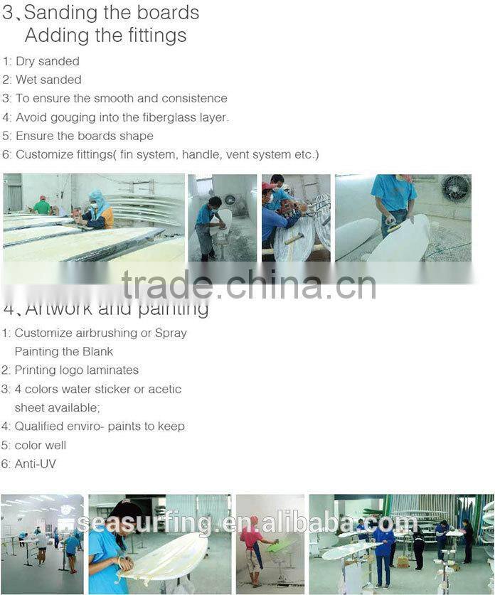 2014 hot and fashion model special design high class durable surfboard newly surfing boards