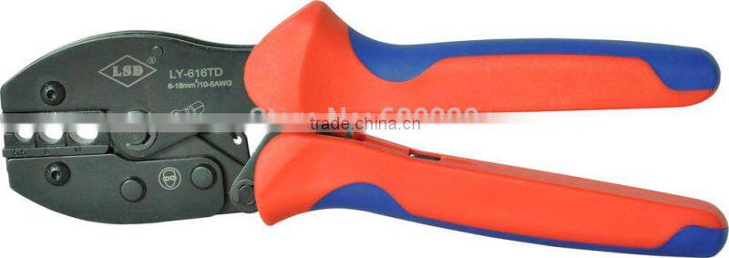 Non-insulated cable links,wire terminal crimper for 4-6,6-10,10-16mm2 LY-616TD