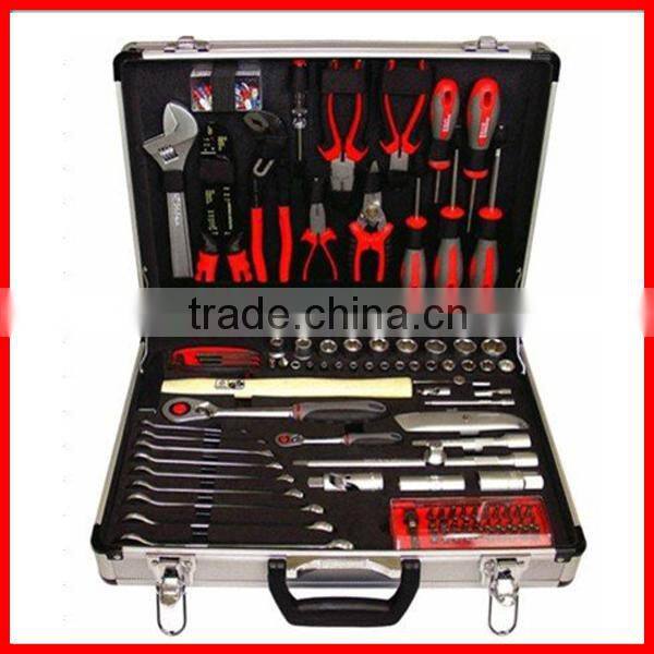 130pc Professional Hand Tool Case Set with Aluminum Case