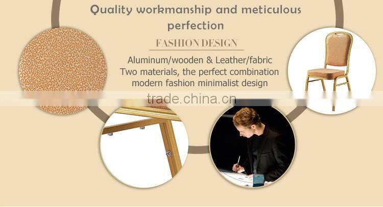 Modern aluminnum high density molded foam banquet chair stackable hotel dining chair
