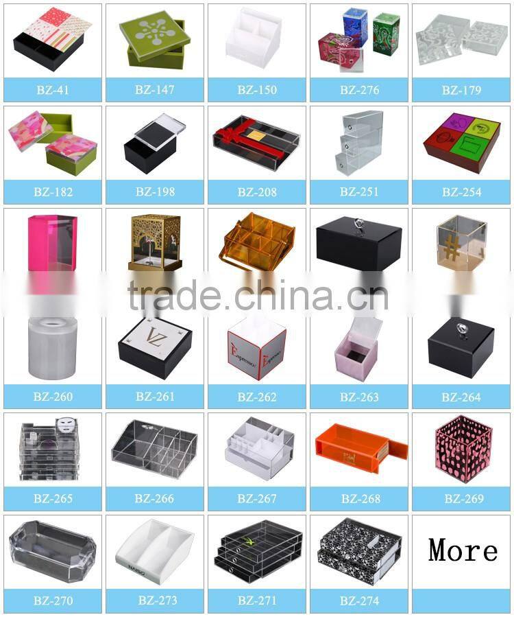 OEM High Quality Silk-screening Logo Acrylic Donation Box With Lock