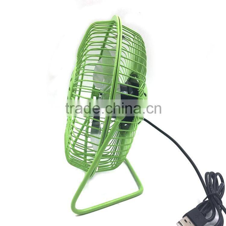 4"USB mini portable table aluminum core electric motor cooling fan for student