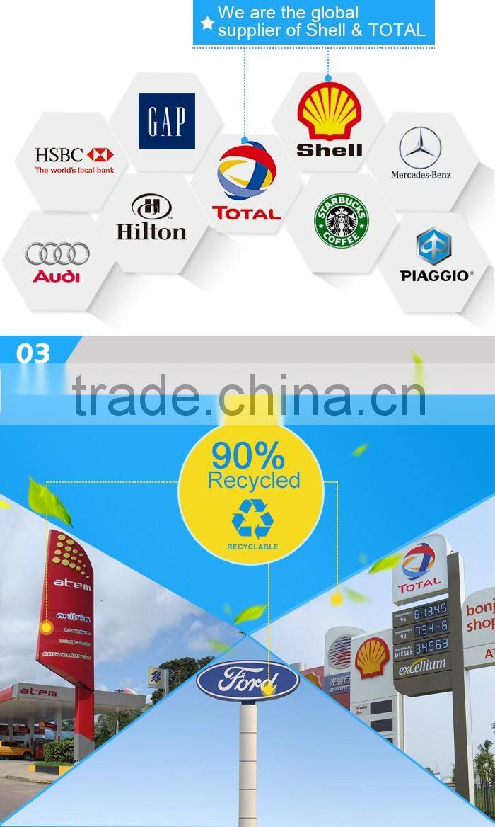 Eletronic Gas Station Advertising Pylon Totem